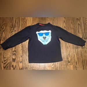 Gymboree Navy Long Sleeve with Polar Bear Design